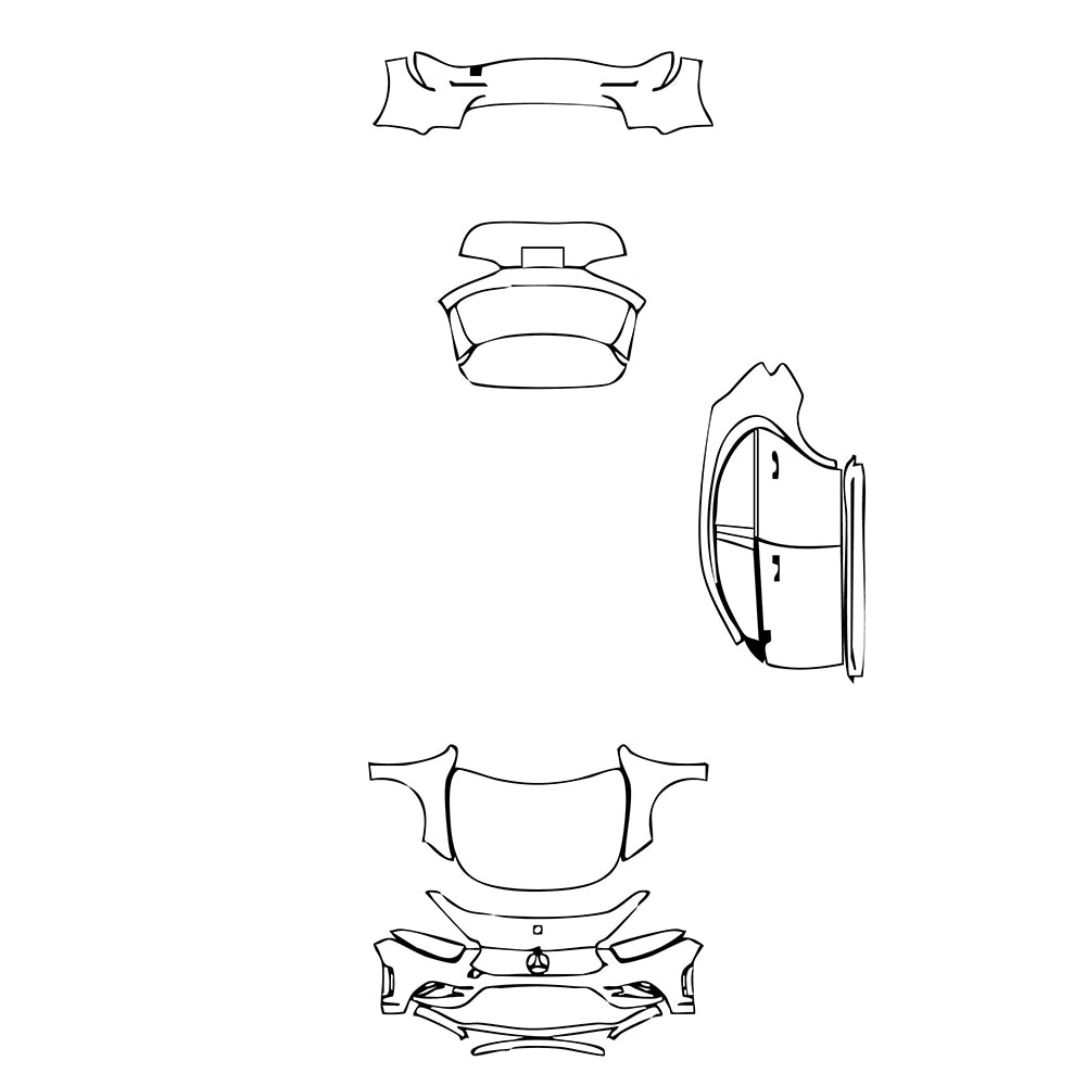 Pre-Cut PPF Mercedes-Benz A Class Hatchback AMG Line 2023 - PPF-Kits