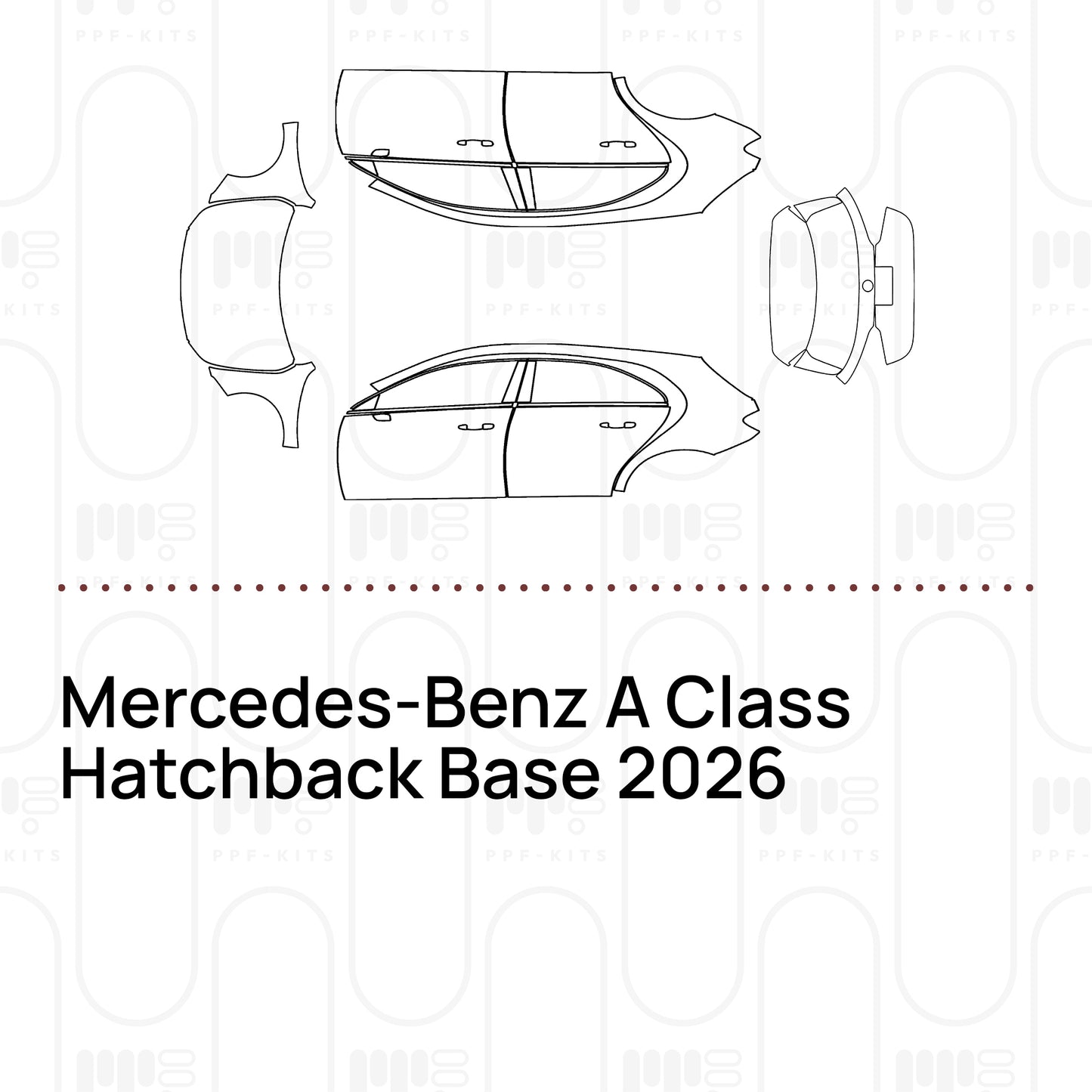 Pre-Cut PPF Mercedes-Benz A Class Hatchback Base 2026