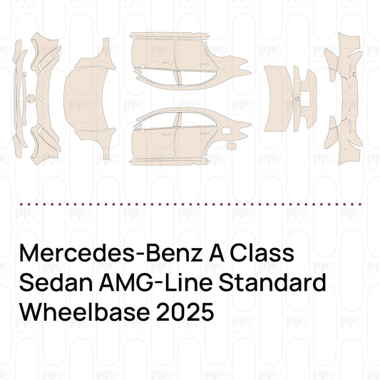 Pre-Cut PPF Mercedes-Benz A Class Sedan AMG-Line Standard Wheelbase 2025
