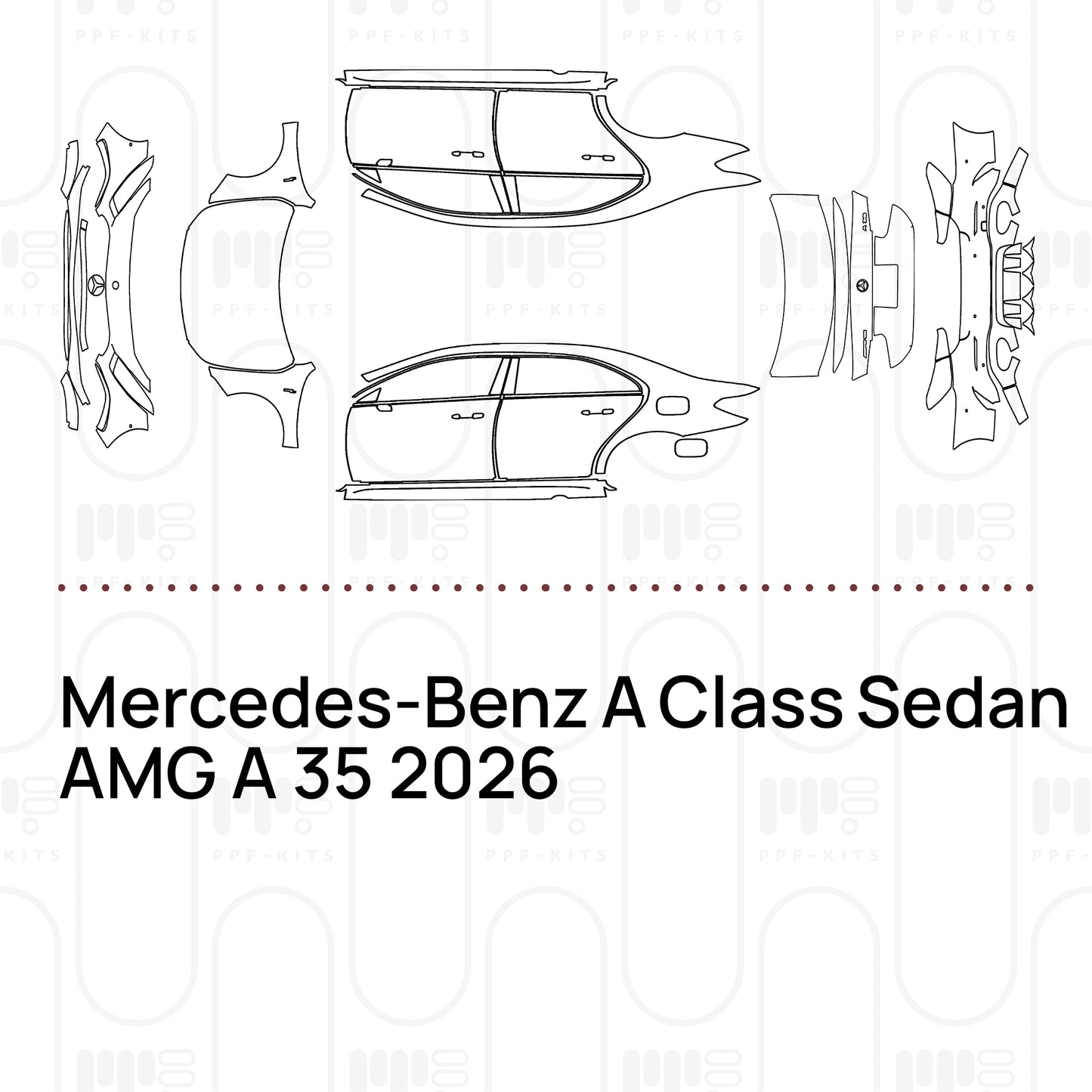 Pre-Cut PPF Mercedes-Benz A Class Sedan AMG A 35 2026