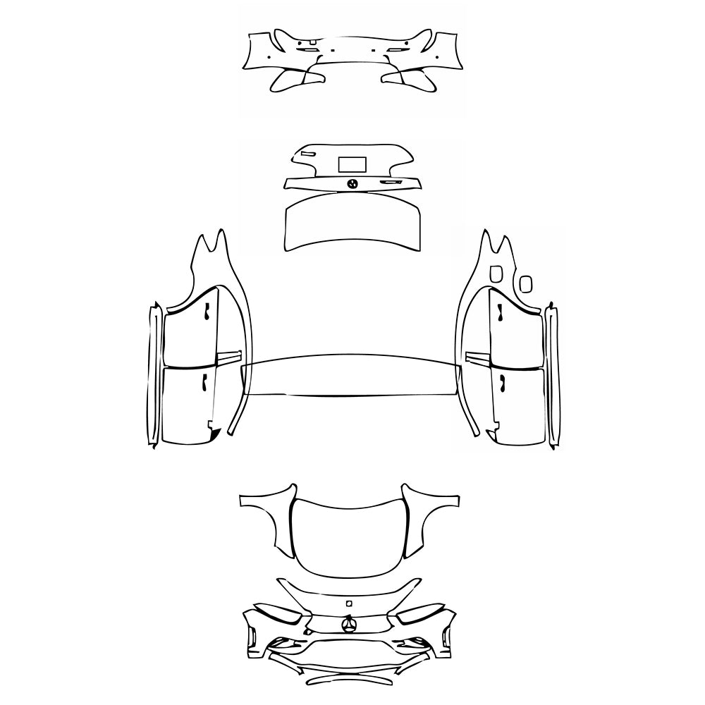 Pre-Cut PPF Mercedes-Benz A Class Sedan AMG Line Extended Wheelbase (Chinese only) 2021 - PPF-Kits