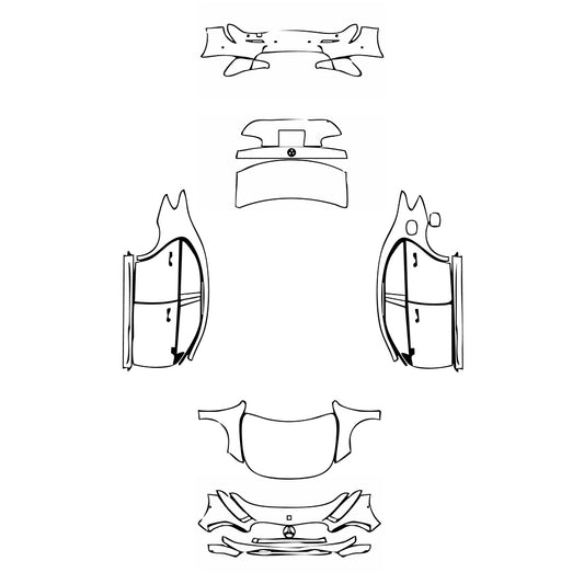 Pre-Cut PPF Mercedes-Benz A Class Sedan AMG Line Standard Wheelbase 2024 - PPF-Kits