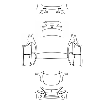 Pre-Cut PPF Mercedes-Benz A Class Sedan Base Extended Wheelbase (Chinese only) 2021 - PPF-Kits