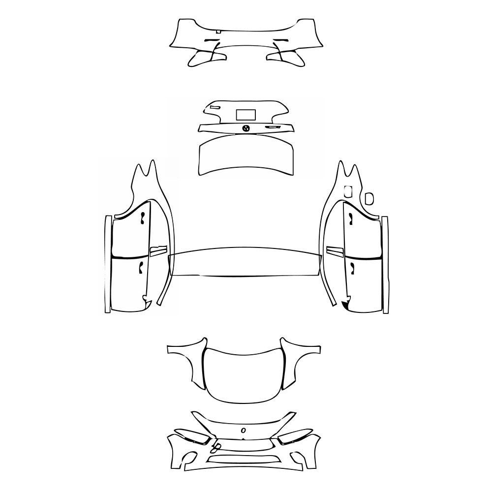 Pre-Cut PPF Mercedes-Benz A Class Sedan Base Extended Wheelbase (Chinese only) 2022 - PPF-Kits