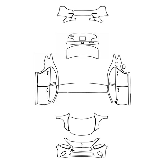 Pre-Cut PPF Mercedes-Benz A Class Sedan Base Extended Wheelbase (Chinese only) 2022 - PPF-Kits