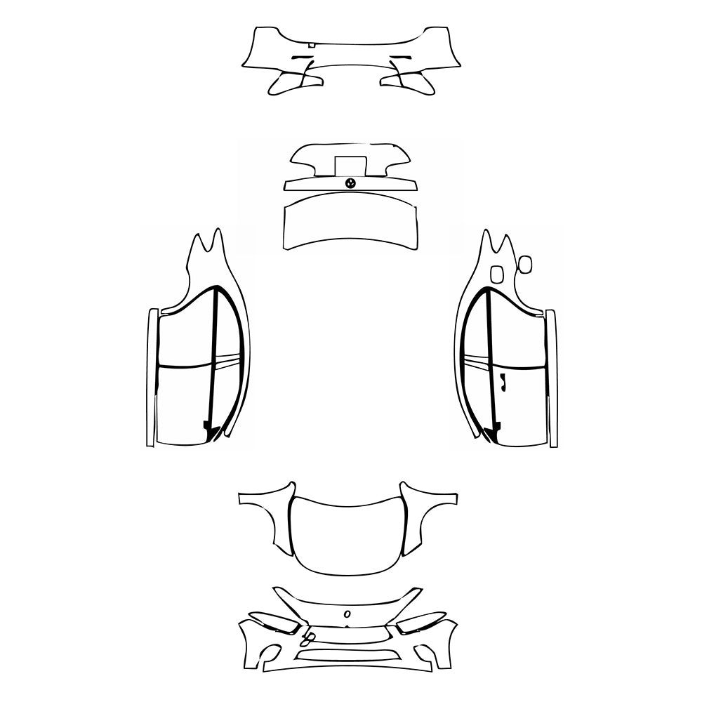 Pre-Cut PPF Mercedes-Benz A Class Sedan Base Standard Wheelbase 2019 - PPF-Kits