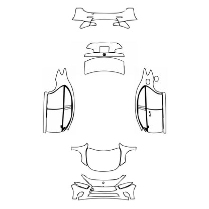 Pre-Cut PPF Mercedes-Benz A Class Sedan Base Standard Wheelbase 2021 - PPF-Kits