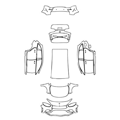 Pre-Cut PPF Mercedes-Benz B Class AMG Line 2021 - PPF-Kits