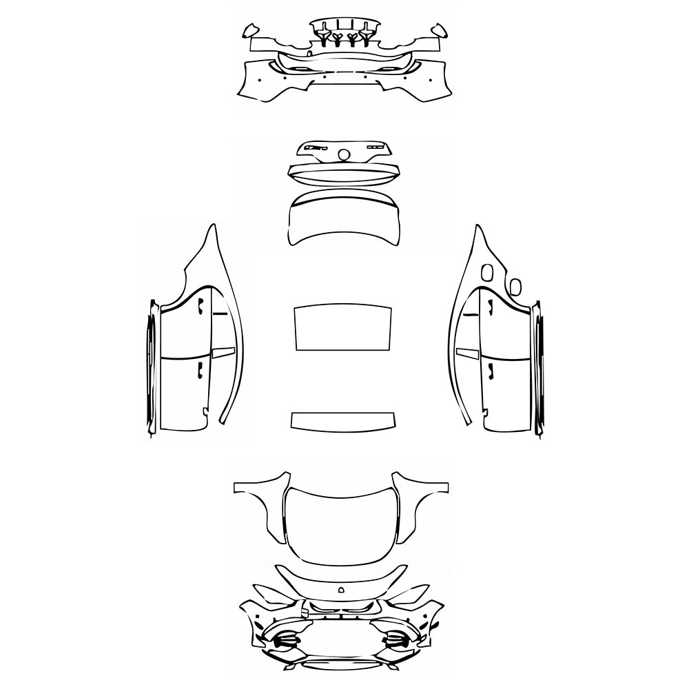 Pre-Cut PPF Mercedes-Benz CLA Coupe AMG CLA 45S 2020 - PPF-Kits