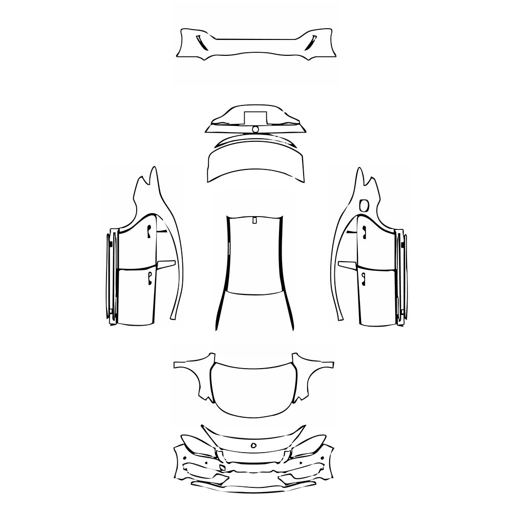 Pre-Cut PPF Mercedes-Benz CLA Coupe AMG CLA 45 2015 - PPF-Kits