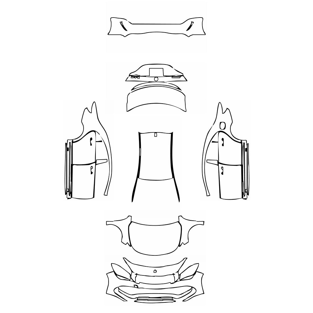 Pre-Cut PPF Mercedes-Benz CLA Coupe AMG CLA 45 2018 - PPF-Kits