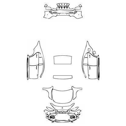 Pre-Cut PPF Mercedes-Benz CLA Coupe AMG CLA 45 2022 - PPF-Kits