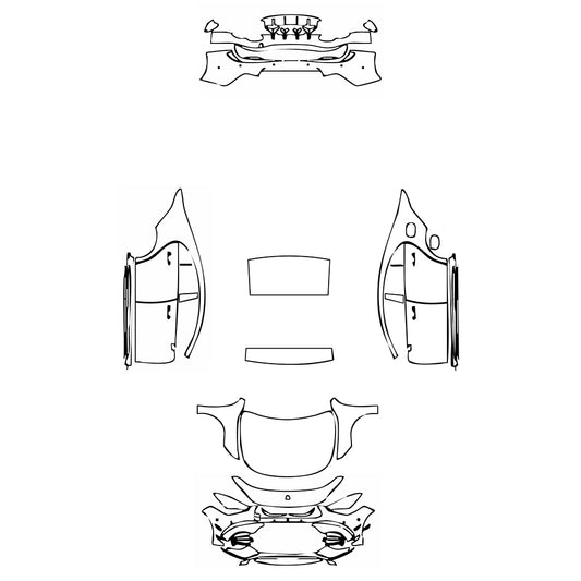 Pre-Cut PPF Mercedes-Benz CLA Coupe AMG CLA 45 2022 - PPF-Kits