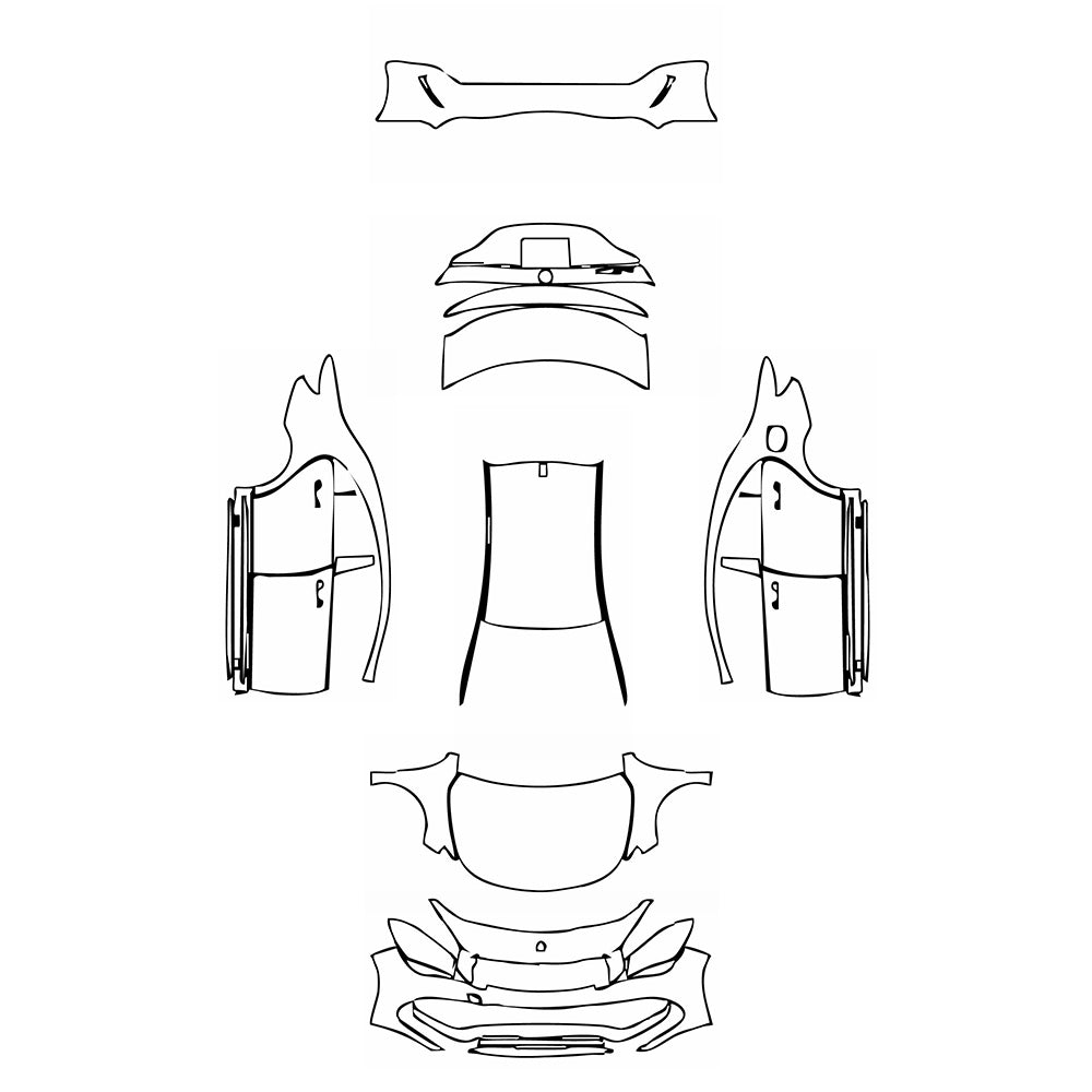 Pre-Cut PPF Mercedes-Benz CLA Coupe AMG Line 2017 - PPF-Kits
