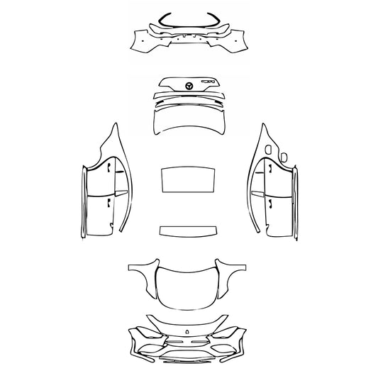 Pre-Cut PPF Mercedes-Benz CLA Coupe AMG Line 2020 - PPF-Kits