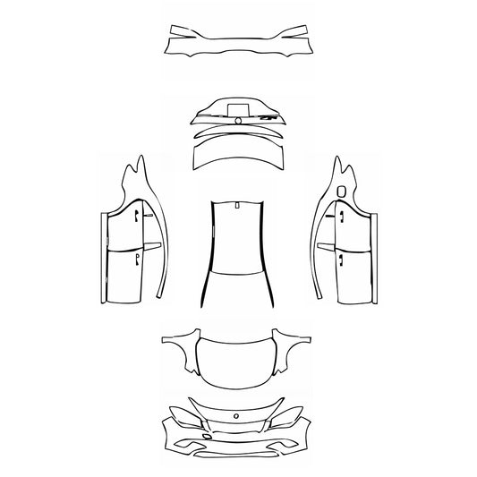 Pre-Cut PPF Mercedes-Benz CLA Coupe Base 2015 - PPF-Kits