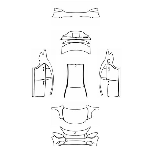 Pre-Cut PPF Mercedes-Benz CLA Coupe Base 2017 - PPF-Kits