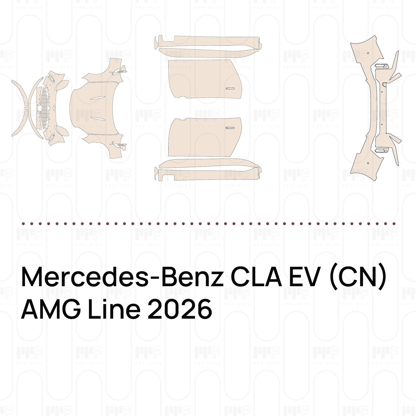 Pre-Cut PPF Mercedes-Benz CLA EV (CN) AMG Line 2026