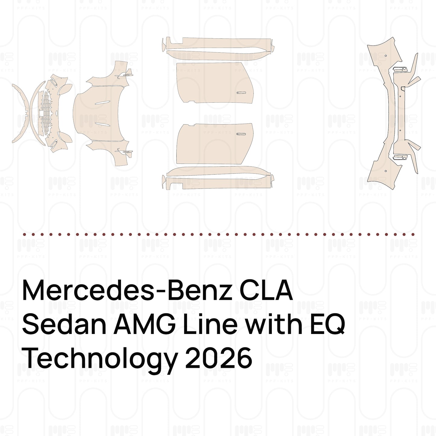 Pre-Cut PPF Mercedes-Benz CLA Sedan AMG Line with EQ Technology 2026