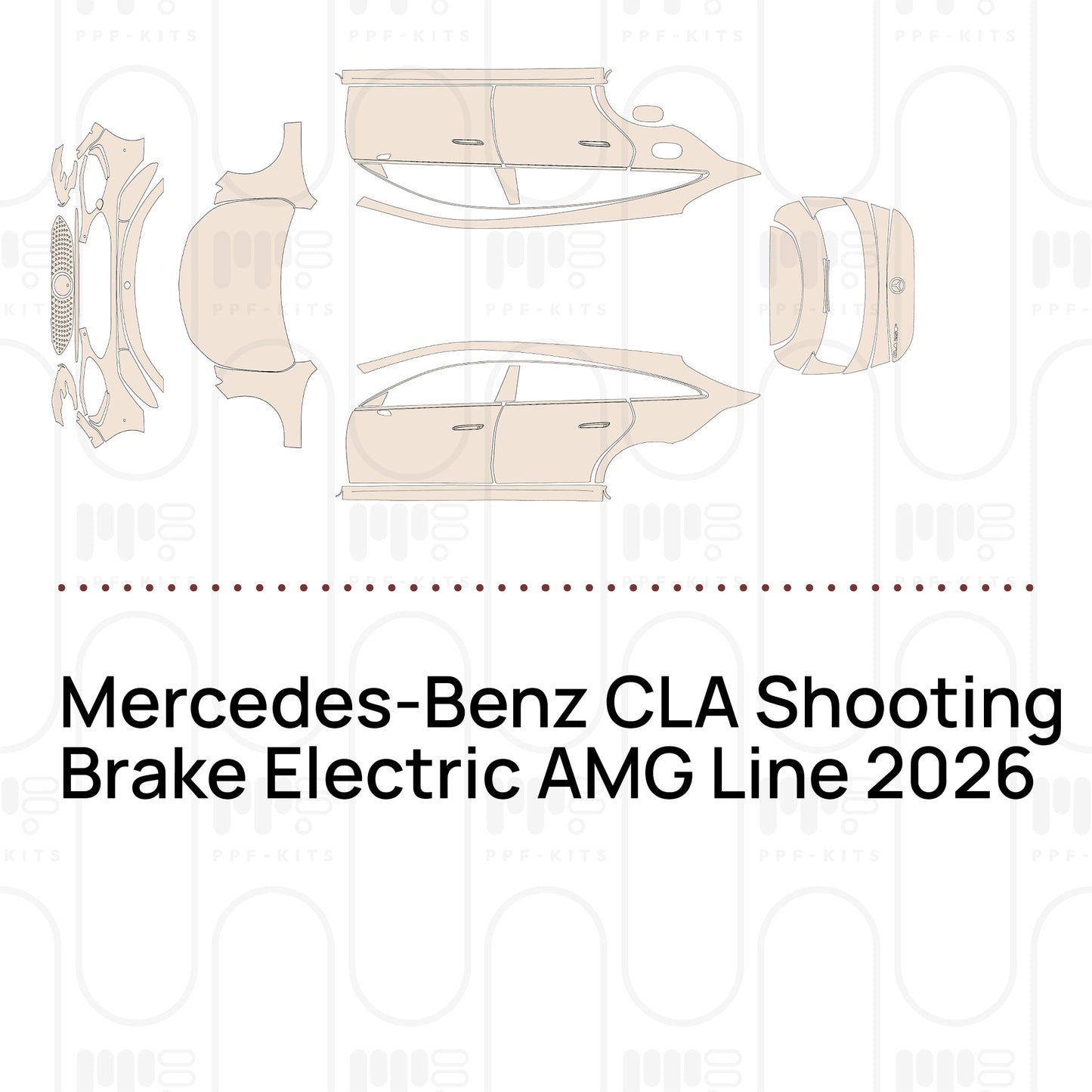 Pre-Cut PPF Mercedes-Benz CLA Shooting Brake Electric AMG Line 2026