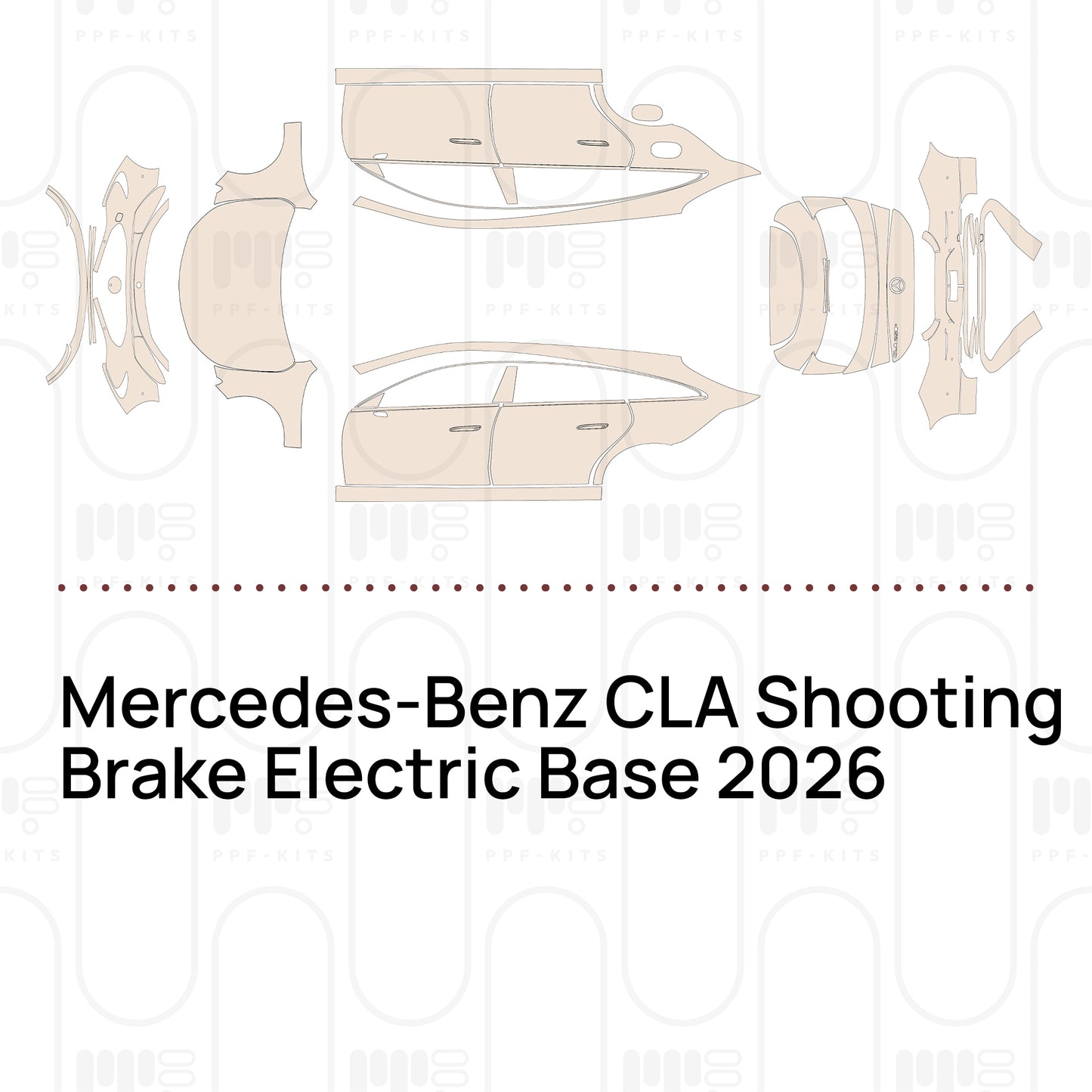 Pre-Cut PPF Mercedes-Benz CLA Shooting Brake Electric Base 2026