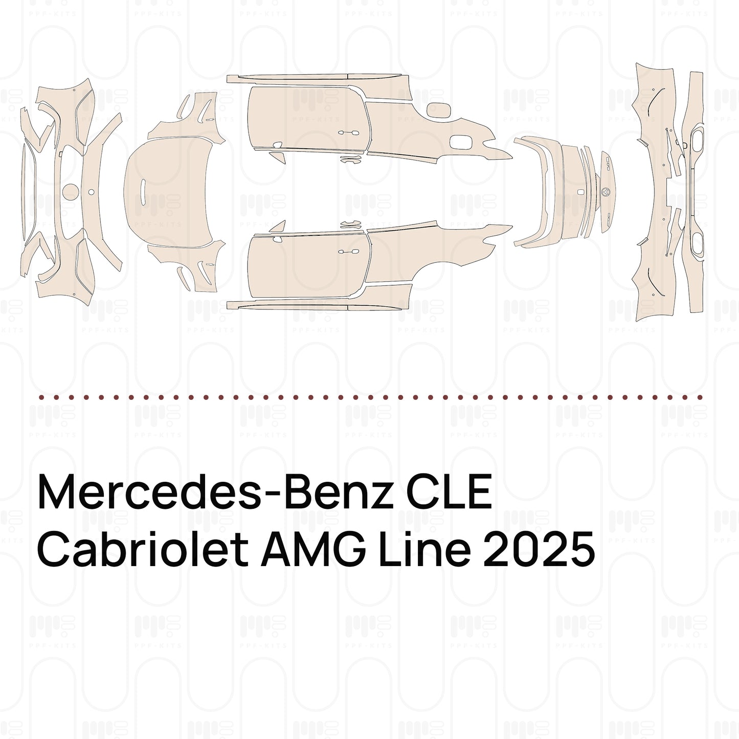 Pre-Cut PPF Mercedes-Benz CLE Cabriolet AMG Line 2025