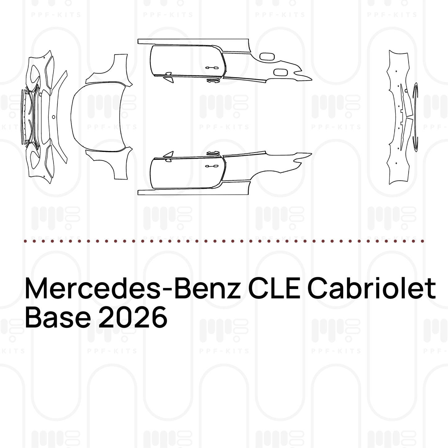 Pre-Cut PPF Mercedes-Benz CLE Cabriolet Base 2026