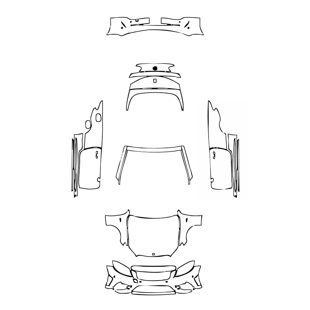 Pre-Cut PPF Mercedes-Benz C Class Cabriolet AMG C43 2023 - PPF-Kits