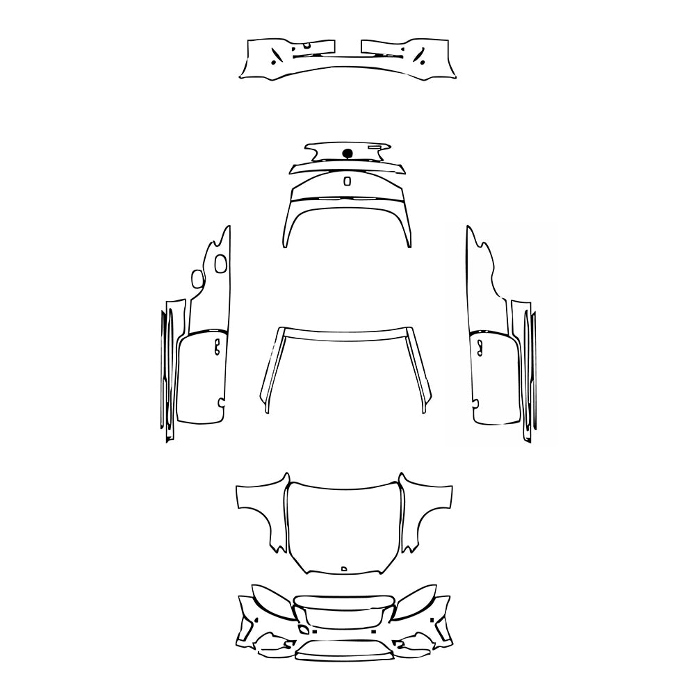 Pre-Cut PPF Mercedes-Benz C Class Cabriolet AMG Line 2021 - PPF-Kits