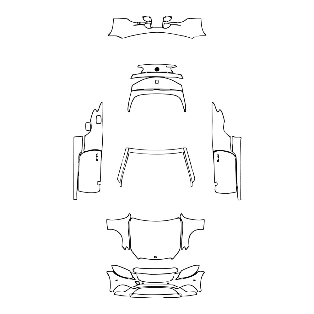 Pre-Cut PPF Mercedes-Benz C Class Cabriolet Base 2022 - PPF-Kits