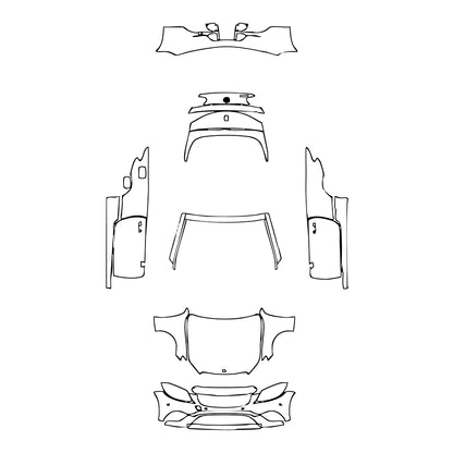 Pre-Cut PPF Mercedes-Benz C Class Cabriolet Base 2023 - PPF-Kits