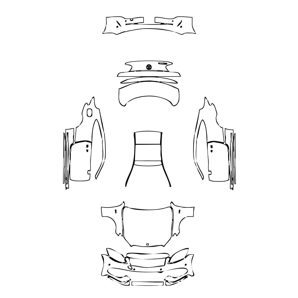 Pre-Cut PPF Mercedes-Benz C Class Coupe AMG C43 2017 - PPF-Kits