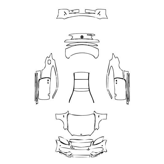 Pre-Cut PPF Mercedes-Benz C Class Coupe AMG C43 2018 - PPF-Kits