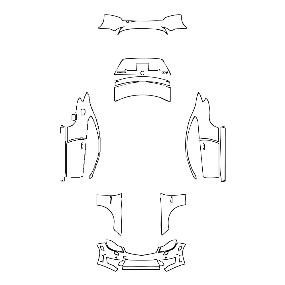 Pre-Cut PPF Mercedes-Benz C Class Coupe AMG C63 2014 - PPF-Kits