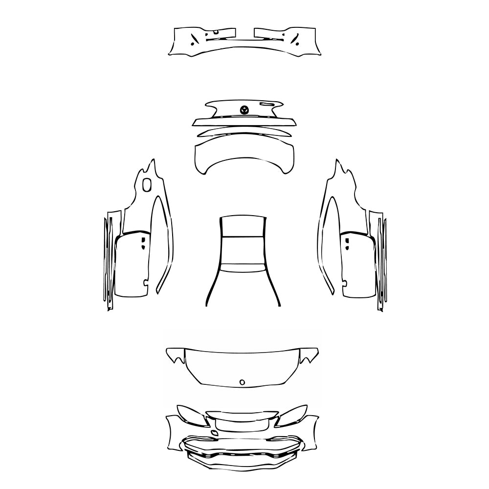 Pre-Cut PPF Mercedes-Benz C Class Coupe AMG C63 2017 - PPF-Kits