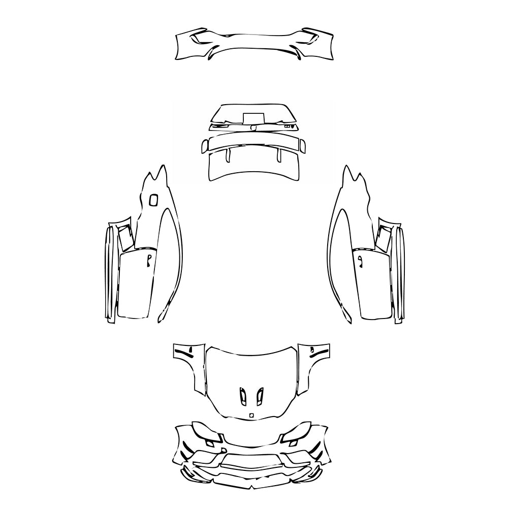 Pre-Cut PPF Mercedes-Benz C Class Coupe AMG C63 Black Edition 2012 - PPF-Kits