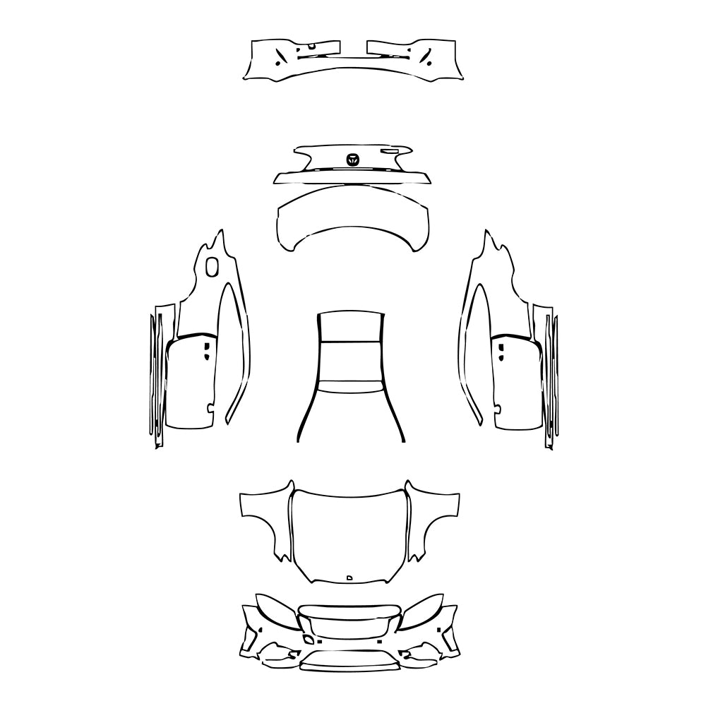 Pre-Cut PPF Mercedes-Benz C Class Coupe AMG Line 2023 - PPF-Kits