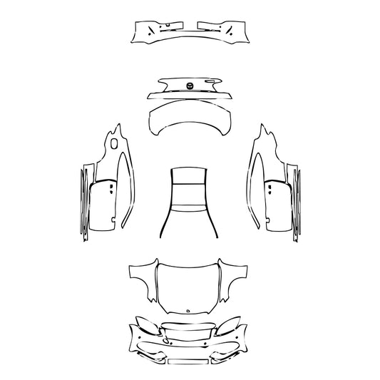 Pre-Cut PPF Mercedes-Benz C Class Coupe Sport 2016 - PPF-Kits