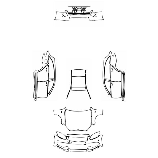 Pre-Cut PPF Mercedes-Benz C Class Estate AMG C43 2018 - PPF-Kits