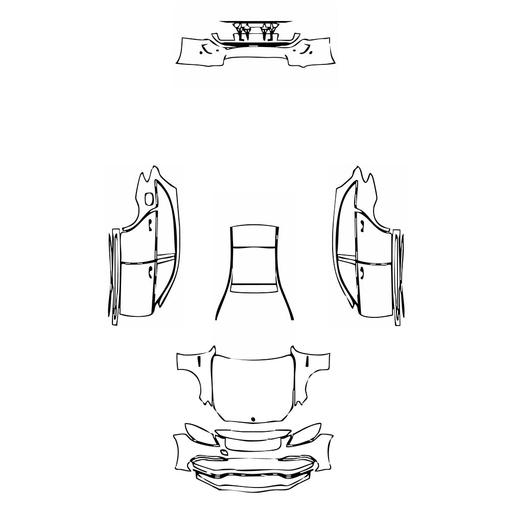 Pre-Cut PPF Mercedes-Benz C Class Estate AMG C63 S 2016 - PPF-Kits