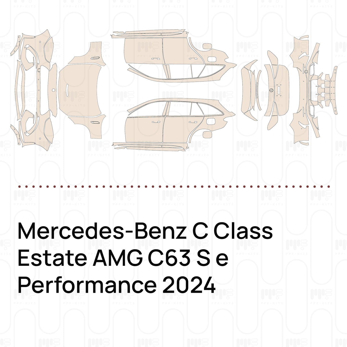 Pre-Cut PPF Mercedes-Benz C Class Estate AMG C63 S e Performance 2024