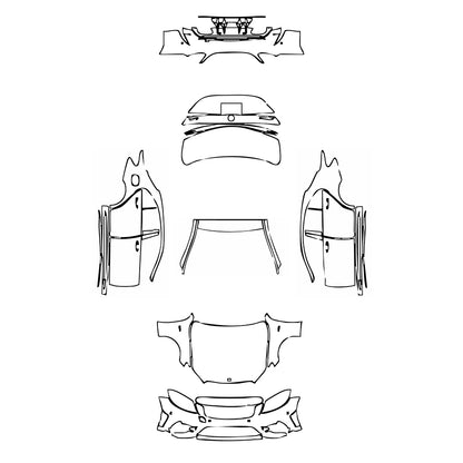 Pre-Cut PPF Mercedes-Benz C Class Sedan AMG C43 2019 - PPF-Kits
