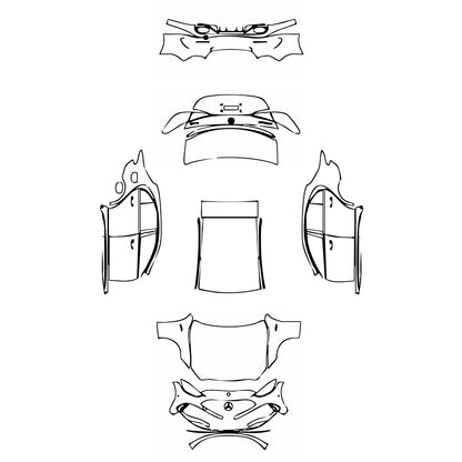 Pre-Cut PPF Mercedes-Benz C Class Sedan AMG C43 2025 - PPF-Kits