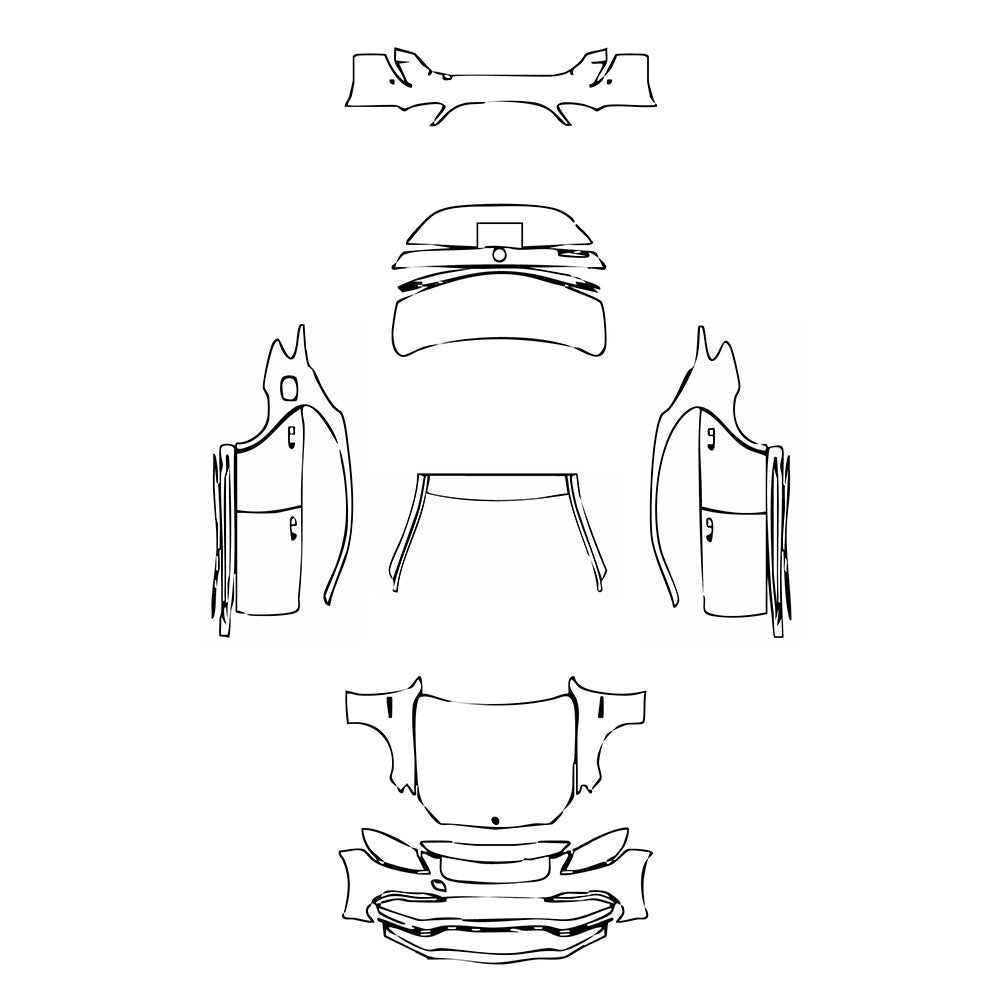 Pre-Cut PPF Mercedes-Benz C Class Sedan AMG C63 2018 - PPF-Kits