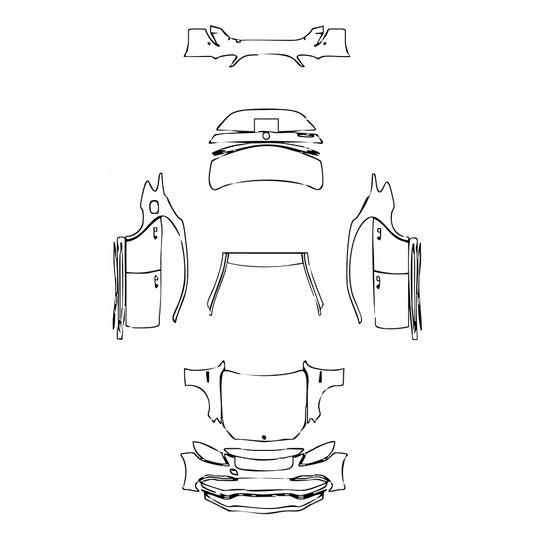 Pre-Cut PPF Mercedes-Benz C Class Sedan AMG C63 2021 - PPF-Kits