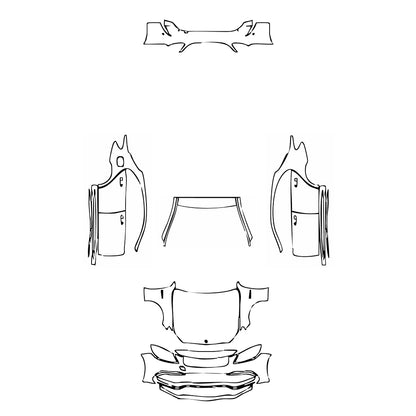 Pre-Cut PPF Mercedes-Benz C Class Sedan AMG C63 S 2015 - PPF-Kits