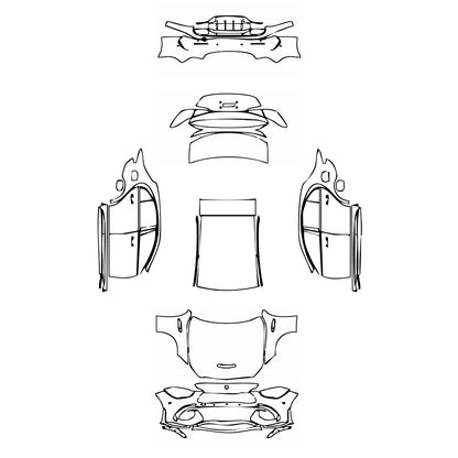 Pre-Cut PPF Mercedes-Benz C Class Sedan AMG C63 S e Performance 2023 - PPF-Kits
