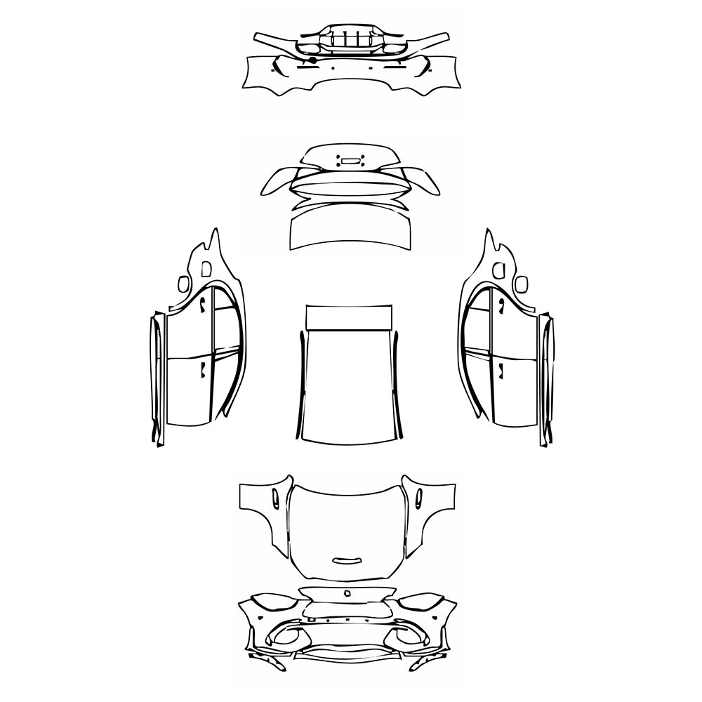 Pre-Cut PPF Mercedes-Benz C Class Sedan AMG C63 S e Performance 2025 - PPF-Kits