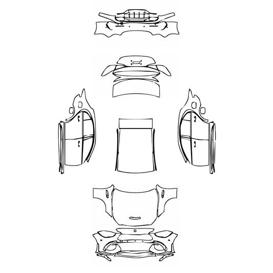 Pre-Cut PPF Mercedes-Benz C Class Sedan AMG C63 S e Performance 2025 - PPF-Kits
