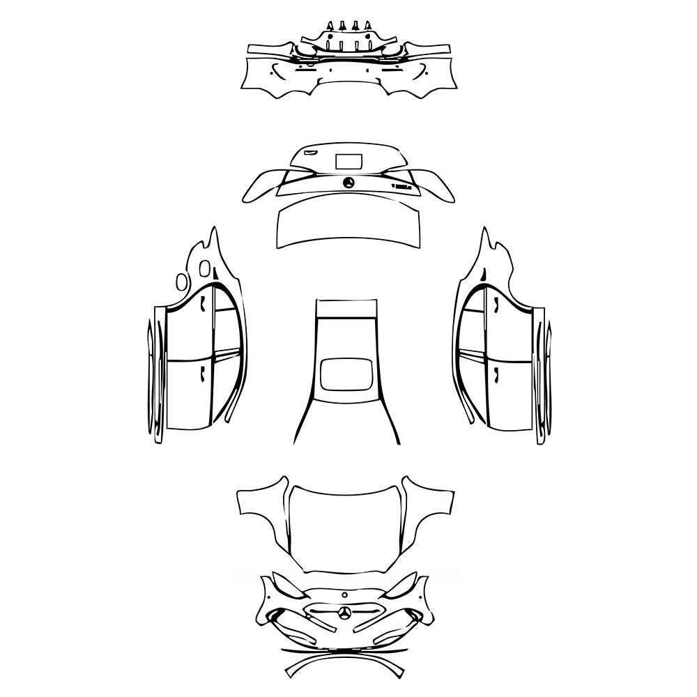 Pre-Cut PPF Mercedes-Benz C Class Sedan AMG Line Extended Wheelbase 2022 - PPF-Kits